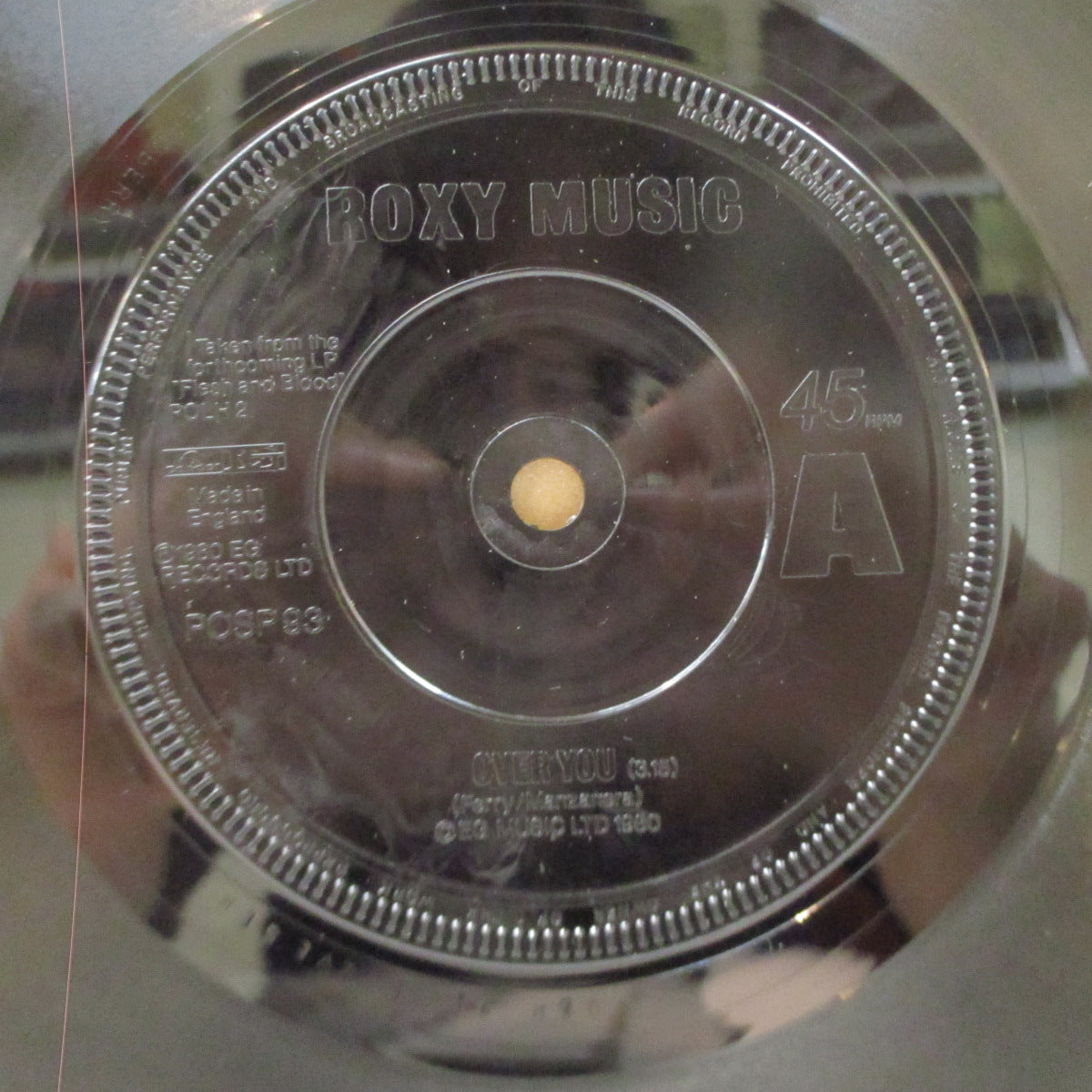 ROXY MUSIC - Over You (UK Orig.7"+Glossy Hard PS)