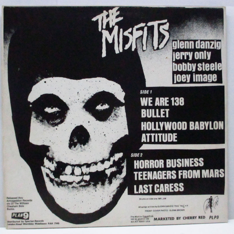 MISFITS (ミスフィッツ)  - Beware (EU 80's ファンクラブ限定再発  12")