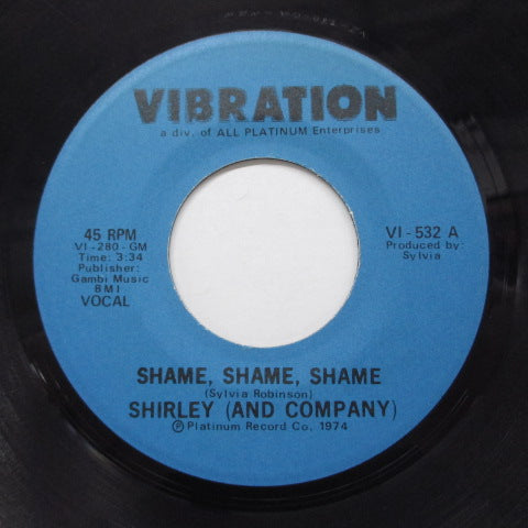 SHIRLEY AND COMPANY - Shame, Shame, Shame (US Orig)