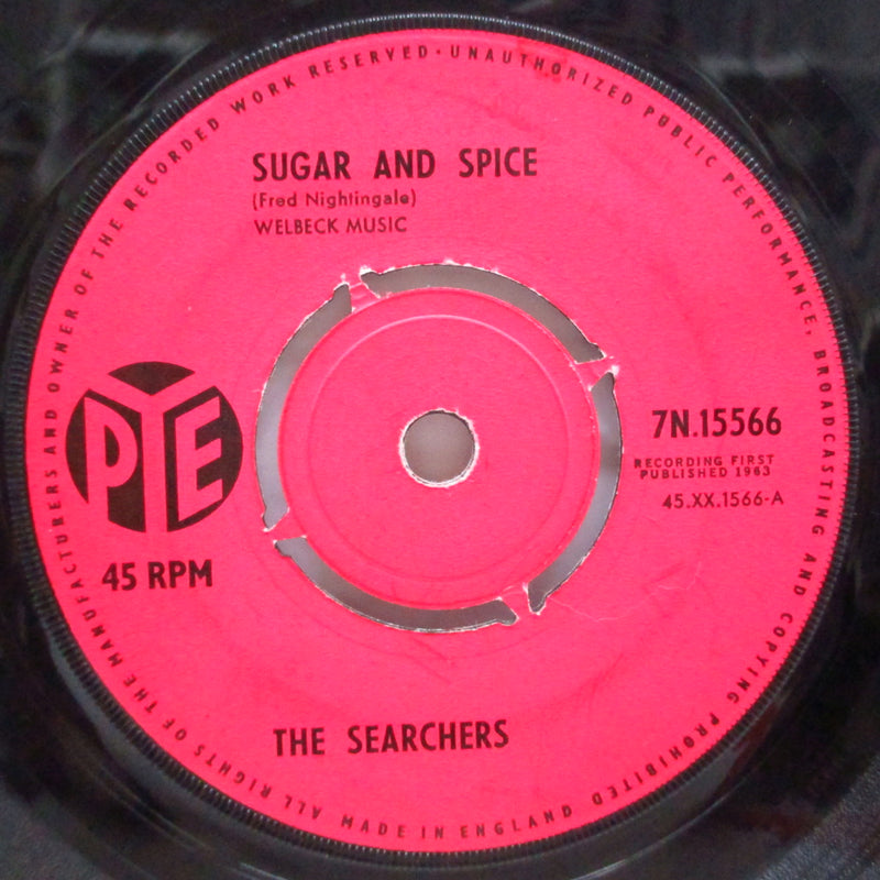SEARCHERS (サーチャーズ)  - Sugar And Spice (UK 2nd Press Pink Lbl.7"+CS)