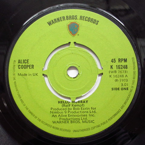 ALICE COOPER - Hello Hurray (UK:Round LBL)