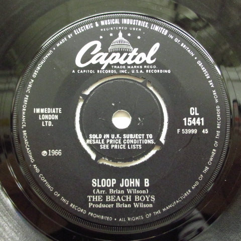 BEACH BOYS - Sloop John B (UK:Orig.Round LBL)