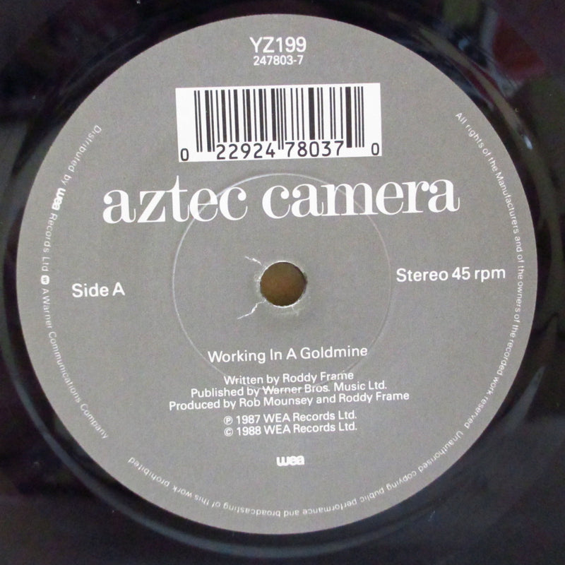 AZTEC CAMERA (アズテック・カメラ)  - Working In A Goldmine (UK Limited 7"/Poster PS)