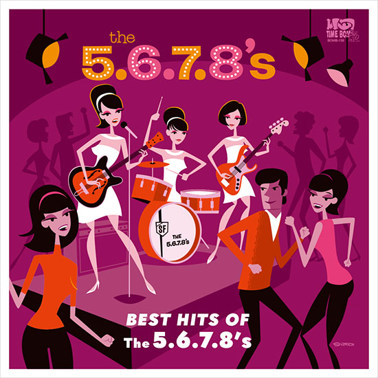 5.6.7.8’S (ザ・ファイブ・シックス・セブン・エイツ)  - BEST HITS OF THE 5.6.7.8’S (Japan タイムボム 500枚限定プレス LP/New) 完売御礼/SOLD OUT ！