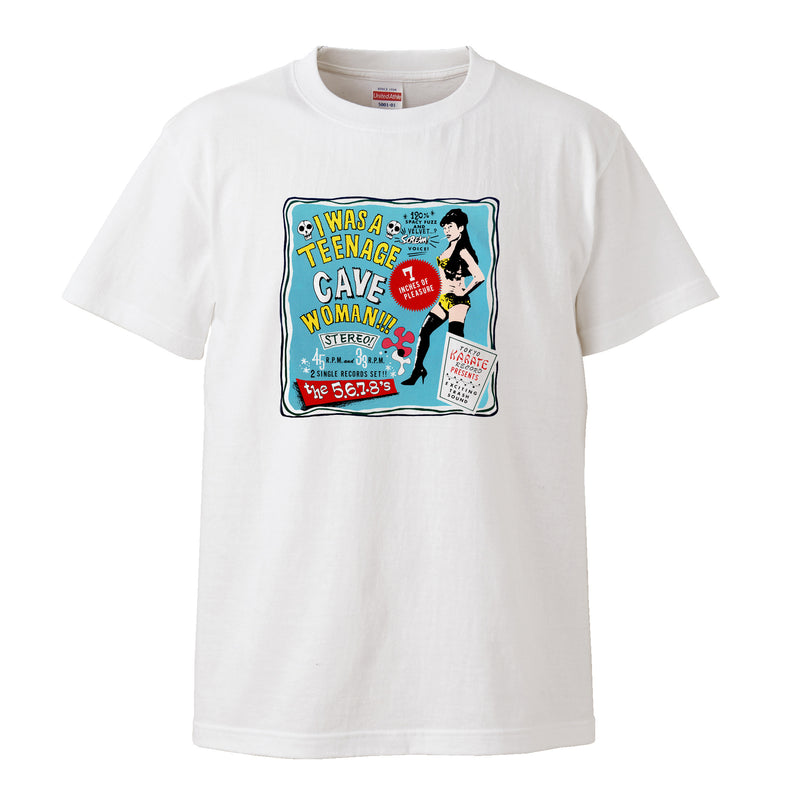 5.6.7.8’S (ザ・ファイブ・シックス・セブン・エイツ)  - T-shirt  I Was A Teenage Cave Woman! T-SHIRT [Sのみ] (New)