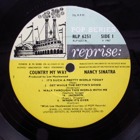 NANCY SINATRA - Country, My Way (UK Orig.Mono LP/CFS)