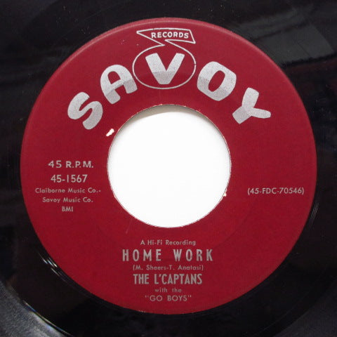 L’ CAPTANS - Home Work / Say Yes ('59 Reissue : Savoy-1567)