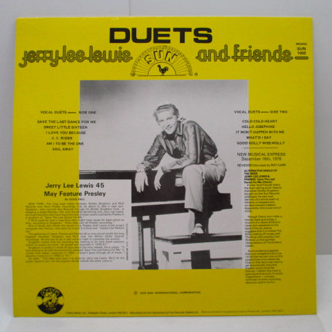 JERRY LEE LEWIS - Duets (UK Orig.Mono LP)