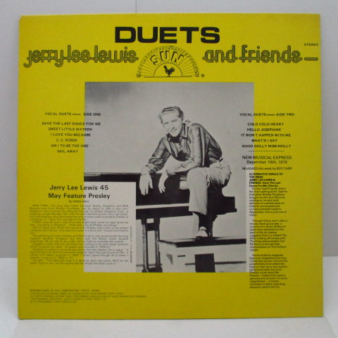 JERRY LEE LEWIS - Duets (Japan Orig.Stereo LP)