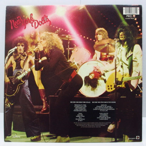 NEW YORK DOLLS - New York Dolls / Too Much Too Soon (UK Re 2xLP+GS/PRID 12)