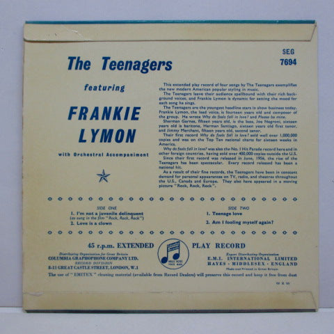 FRANKIE LYMON & THE TEENAGERS - Teenagers feat.Frankie Lymon (UK Orig.EP/CFS)