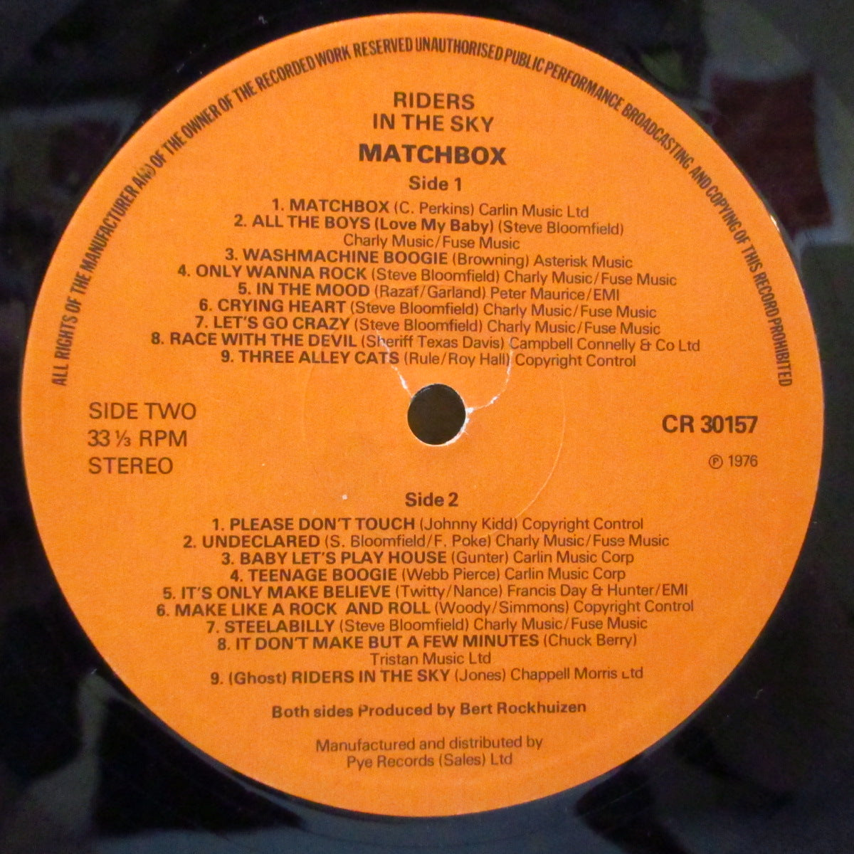 MATCHBOX (マッチボックス)  - Riders In The Sky (UK Orig.LP)