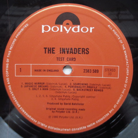 INVADERS, THE (ジ・インヴェーダーズ) - Test Card (UK Orig.LP)