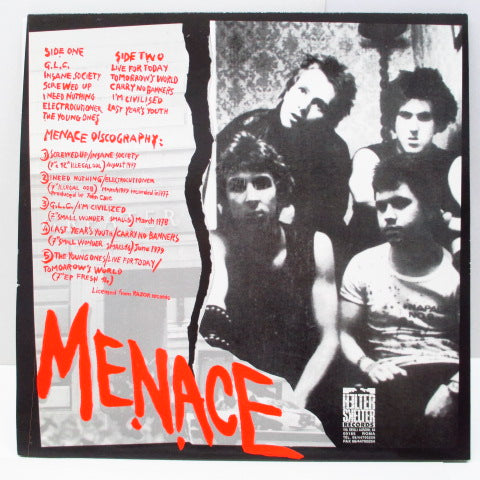 MENACE - Final Vinyl - The Complete Discography (Italy Ltd.Red LP)