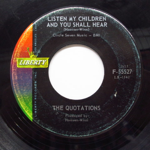 QUOTATIONS - Listen My Children And You Shall Hear ('63 Reissue)