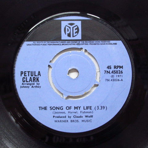 PETULA CLARK - The Song Of My Life (UK Orig.Stereo 7")