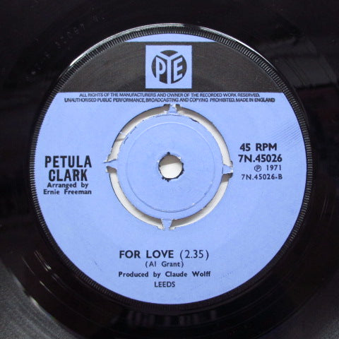 PETULA CLARK - The Song Of My Life (UK Orig.Stereo 7")