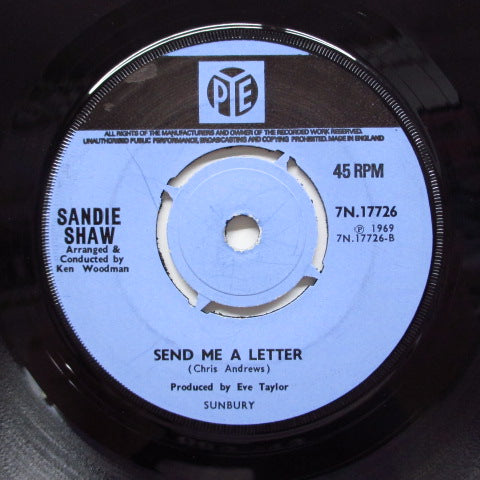 SANDIE SHAW (サンディ・ショー)  - Think It All Over (UK Orig.Round Center)