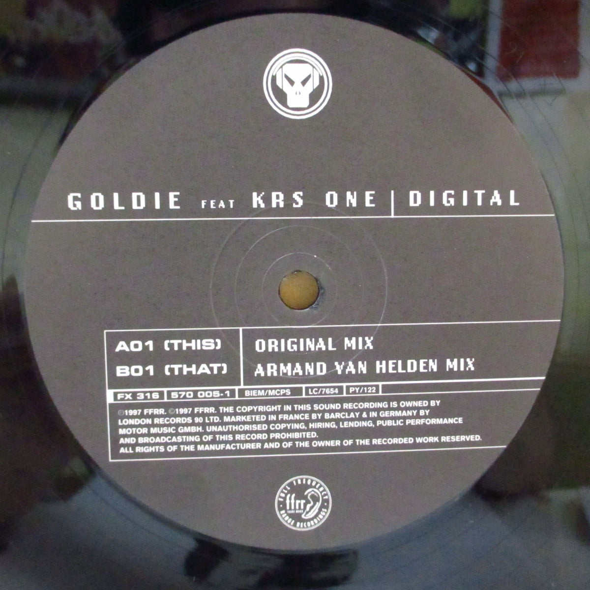 GOLDIE Feat. KRS ONE (ゴールディ)  - Digital (UK オリジナル 12")