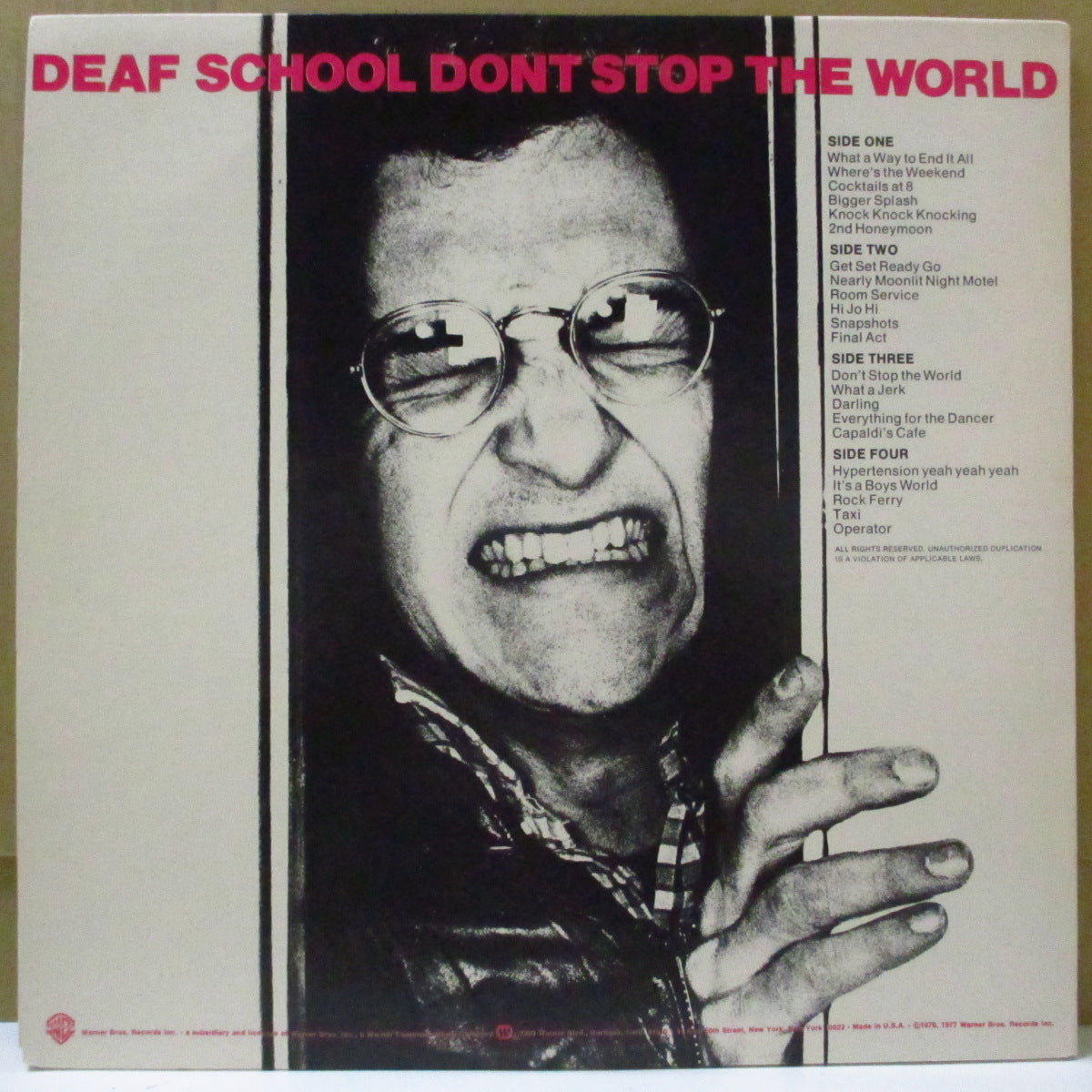 DEAF SCHOOL (デフ・スクール)  - 2nd Honeymoon / Don't Stop The World (US 再発 2xLP+インナー/見開きジャケ)