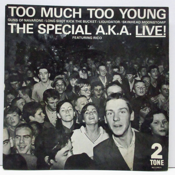 SPECIAL AKA, THE (ザ ・スペシャル AKA)  - Too Much Too Young (UK 80's 再発「銀ラベ、フラットセンター」7"+表面コーティング折り返しジャケ)