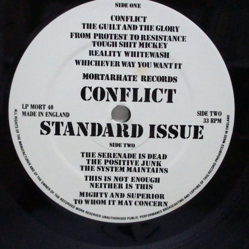CONFLICT (コンフリクト)  - Standard Issue 82-87 (UK Orig.LP)