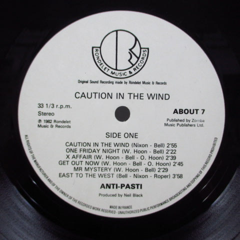 ANTI-PASTI - Caution In The Wind (UK Orig.LP)
