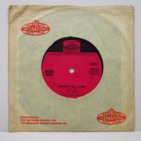 GUESS WHO ? - Shakin' All Over / Till We Kissed (UK Orig.7"+CS)