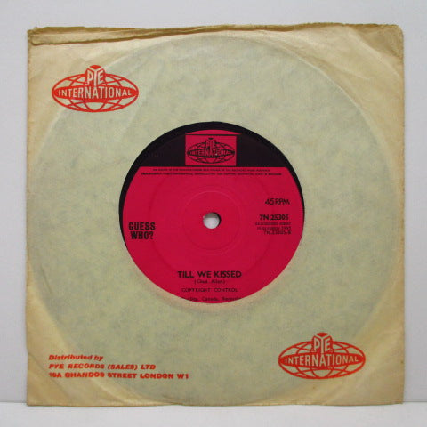 GUESS WHO ? - Shakin' All Over / Till We Kissed (UK Orig.7"+CS)