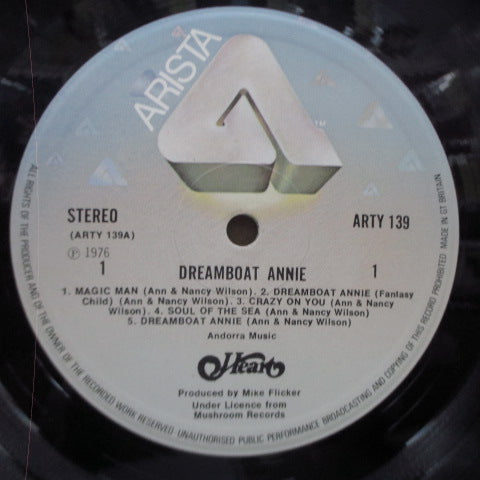 HEART-Dreamboat Annie (UK 70's Reissue LP / GS)
