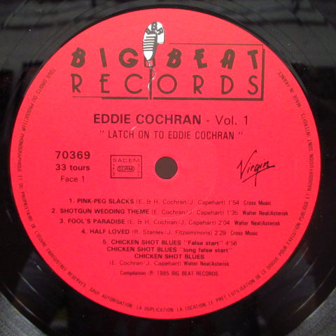 EDDIE COCHRAN - Latch On Vol.1 (France Orig.LP)