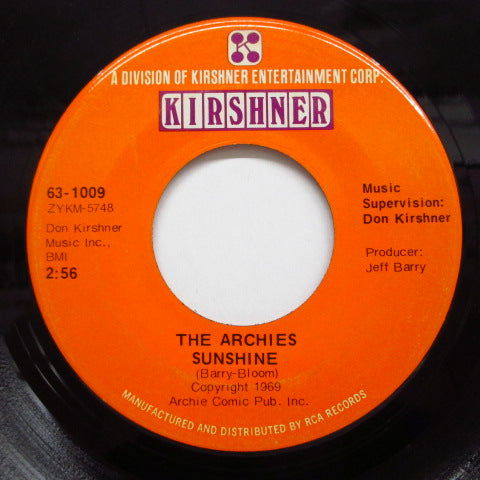 ARCHIES - Sunshine / Over And Ove (US:Orig.)