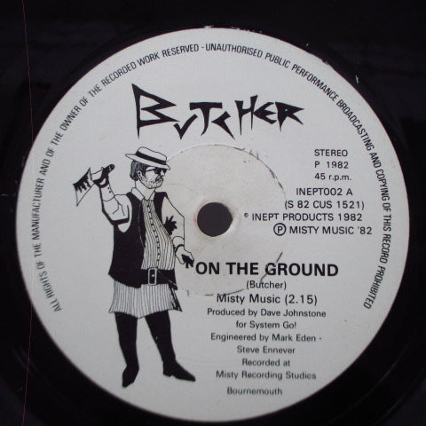 BUTCHER - On The Ground (UK Orig.7"/Autographed PS)