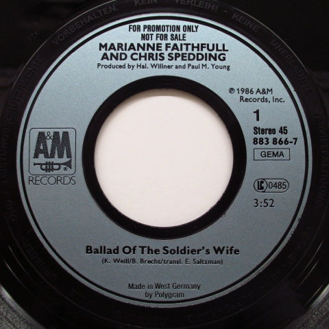 V.A.  - Ballad Of The Soldier's Wife (German Promo 7"+GS)