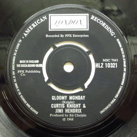 CURTIS KNIGHT & JIMI HENDRIX (カーティス・ナイト & ジミ・ヘンドリックス)- Gloomy Monday / Ballad Of Jimi (UK Orig.7"+CS)