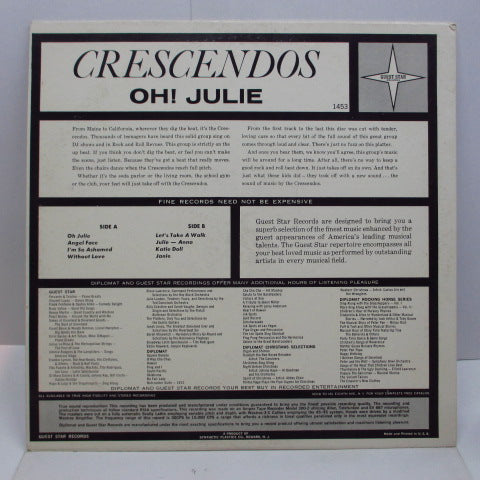 CRESCENDOS - Oh Julie (Orig.,Mono)