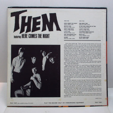 THEM (ゼム) - Here Comes The Night (US Orig.Stereo)