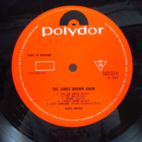 JAMES BROWN (ジェームス・ブラウン)  - The James Brown Show (UK 60's Re Mono LP/CS)