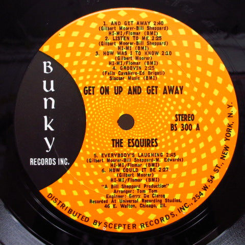 ESQUIRES (エスクァイアーズ)  - Get On Up And Get Away (US Orig.Stereo LP)