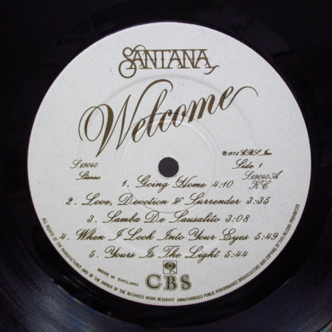 SANTANA (サンタナ)  - Welcome (UK Orig.LP/Embossed GS)