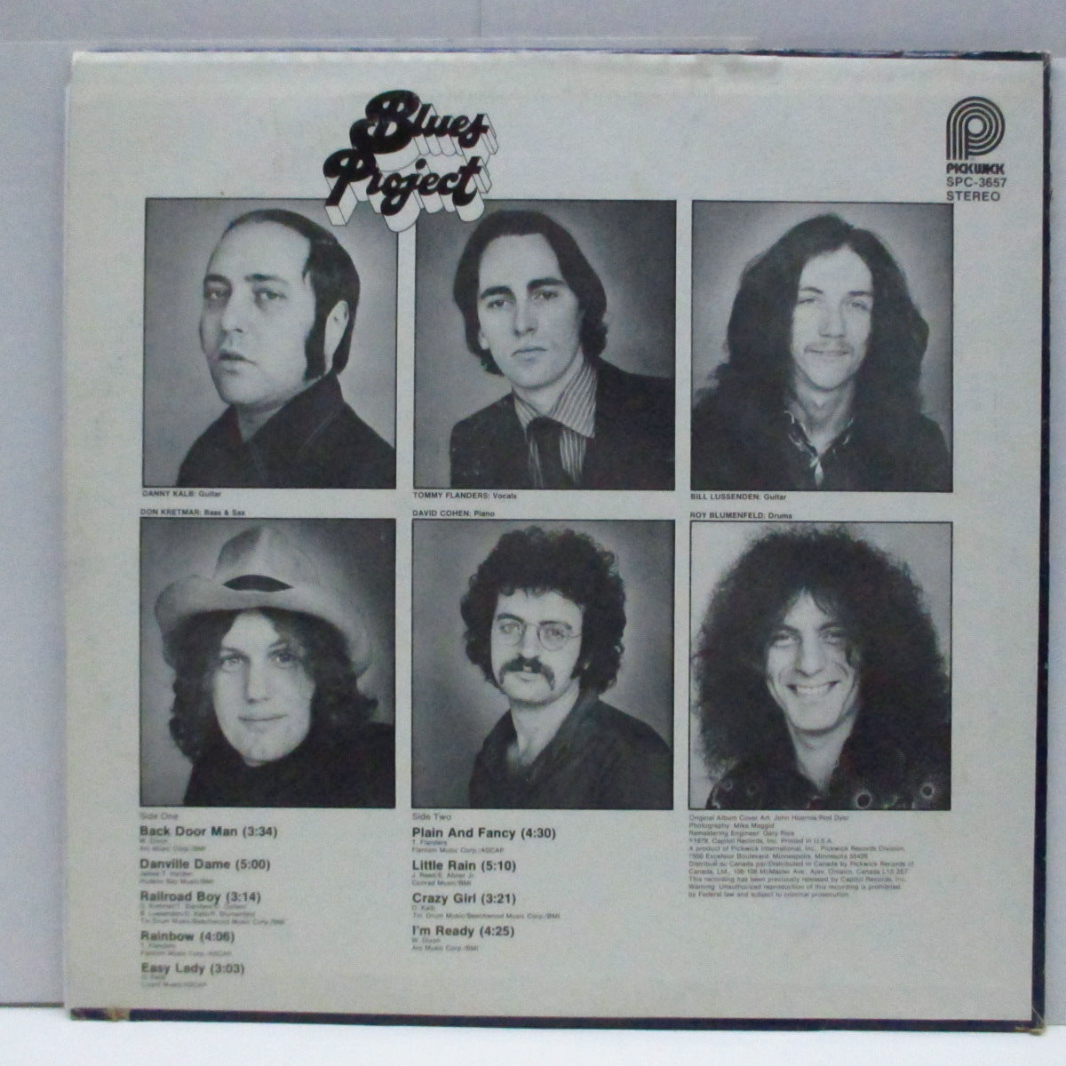 BLUES PROJECT (ブルース・プロジェクト)  - Blues Project (US '79 Reissue LP/SPC-3657)