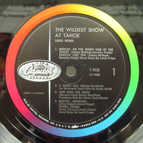 LOUIS PRIMA & KEELY SMITH - (ルイ・プリマ & ケリー・スミス） The Wildest Show At Tahoe (US 2nd Press Mono LP)