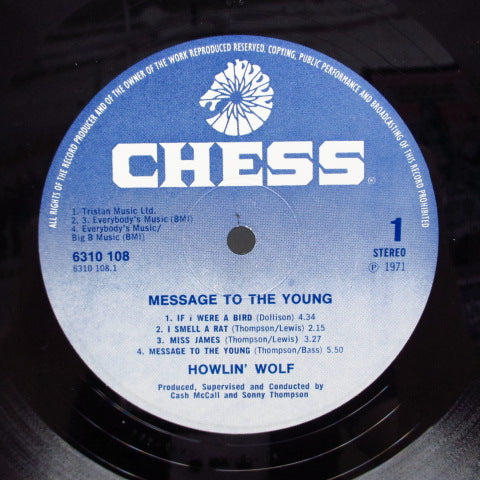 HOWLIN’ WOLF (ハウリン・ウルフ)  - Message To The Young (UK Orig.Stereo LP/CS)