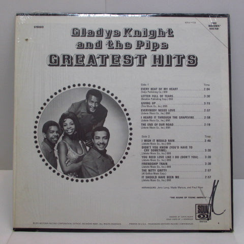 GLADYS KNIGHT & THE PIPS (グラディス・ナイトとピップス)  - Greatest Hits (US Orig.Stereo LP)