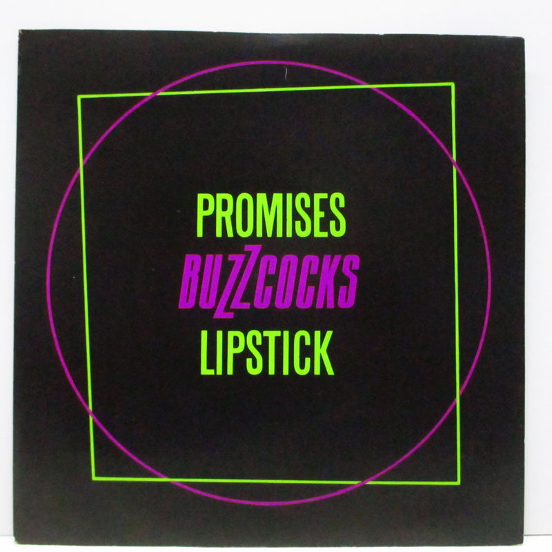 BUZZCOCKS (バズコックス)  - Promises / Lipstick (UK オリジナル 「ラウンド・センター」7"+PS)