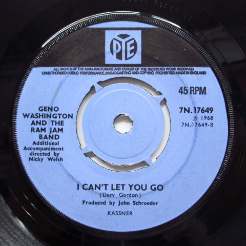 GENO WASHINGTON & THE RAM JAM BAND - I Can't Let You Go (UK Orig)
