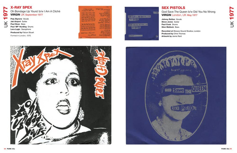 Jon Savage、Stuart Baker : 編集 (ジョン・サヴェージ、スチュアート・ベイカー) - Punk 45: The Singles Cover Art of Punk 1976–80 (UK Limited Paperback Book/ New)