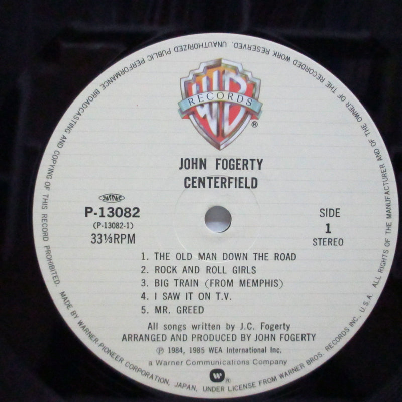 JOHN FOGERTY (ジョン・フォガティ)  - Centerfield (Japan Orig.LP)
