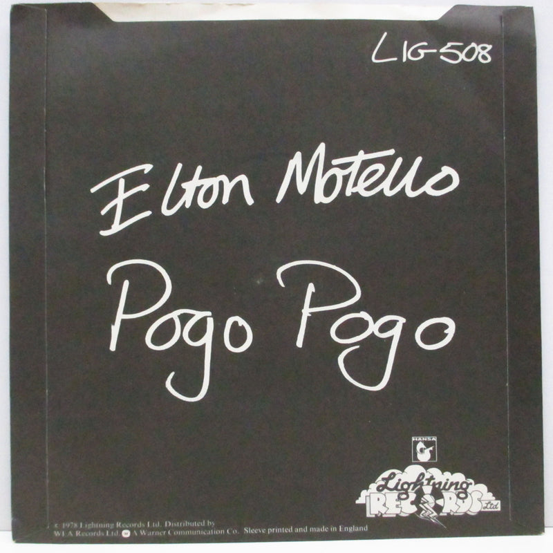 ELTON MOTELLO (エルトン・モテロ)  - Jet Boy Jet Girl / Pogo Pogo (UK オリジナル「無修正バージョン」 7"+PS)