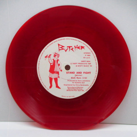 BUTCHER - Stand And Fight (UK Ltd.Red Vinyl 7")